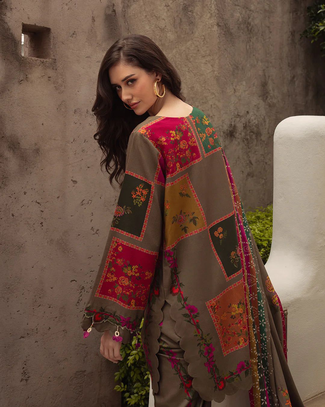 3PC Digital Printed Khaddar Unstitched Suit | Vibrant Winter Wear